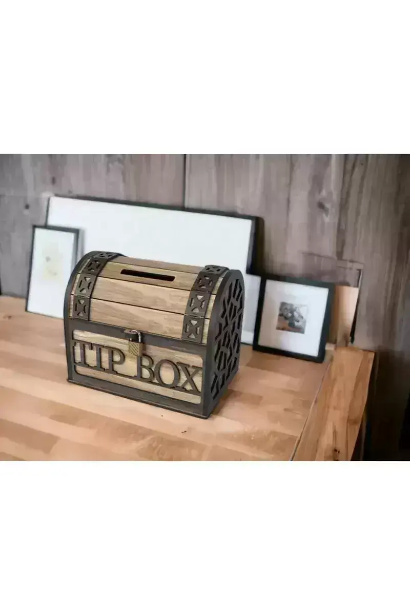Klitli Tip Box Bahşiş Kutusu ve Kumbara Sandık Tipi Tipbox