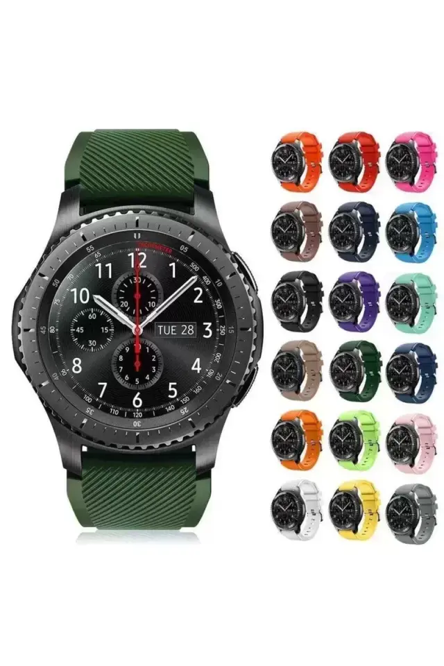 Samsung Gear S3 Frontier Classic ve Watch Silikon Kordon Kayış