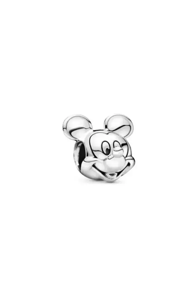 Bileklik 925 Ayar Gümüş için Disney Minnie Portresi Charm