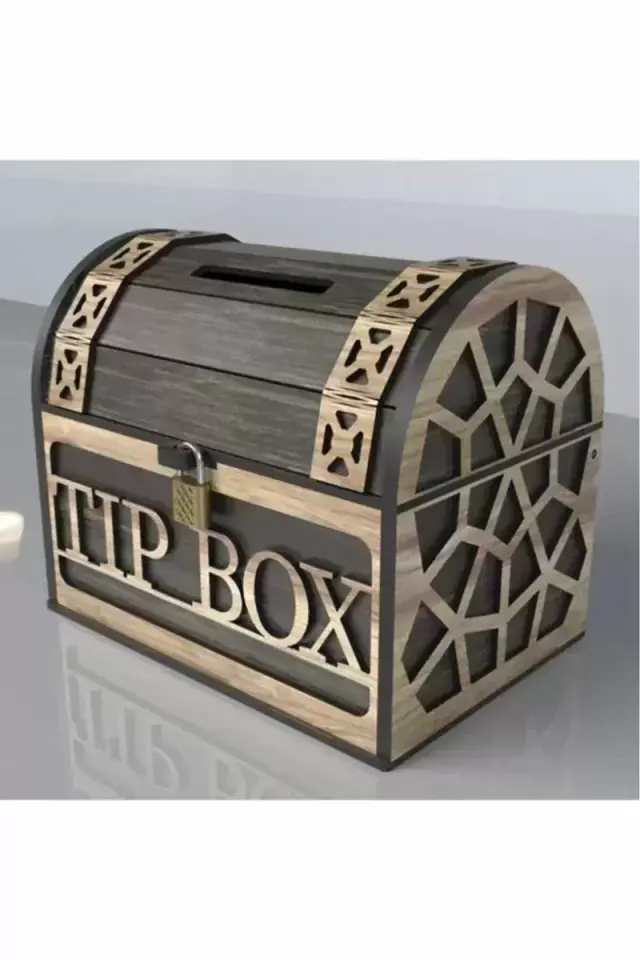 Klitli Tip Box Bahşiş Kutusu ve Kumbara Sandık Tipi Tipbox