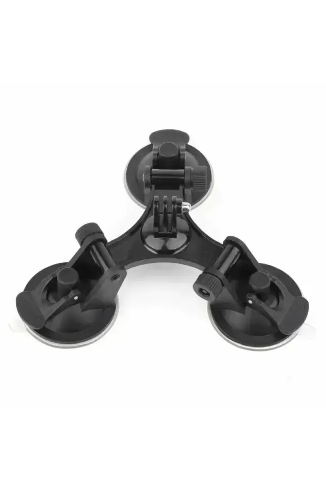 Gopro Hero 13 12 11 9 8 7 6 5 4 3 Aksiyon Kamerası Vantuzlu 3'lü Bağlantı Aracı