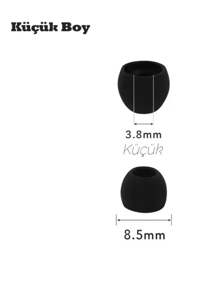 2 Çift 4 Adet Kulaklık Silikonu Samsung Uyumlu Küçük 8.5mm