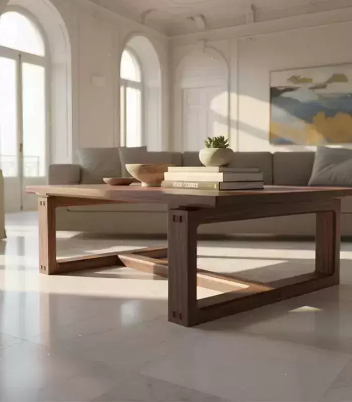 Ginza Orta Sehpa Masif Ağaç 120 x 80