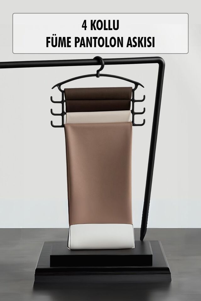 Füme Pantolon Askısı & Dolap Düzenleyici Askı