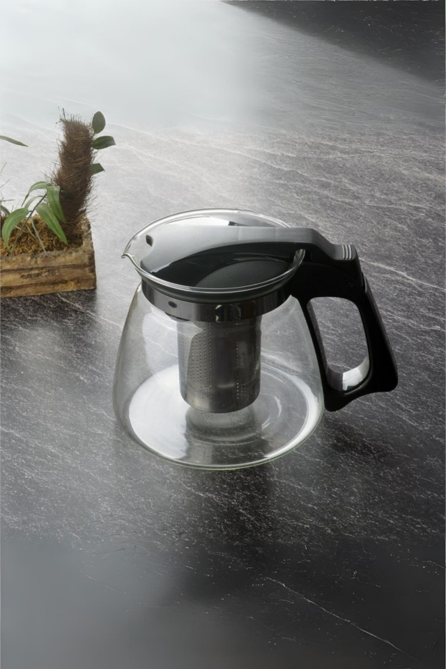 Süzgeçli Cam Demlik 1100 ml