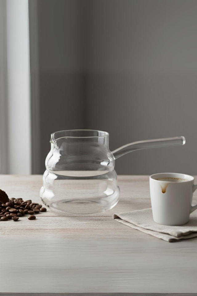 Isıya Dayanıklı Cam Cezve 400 ml