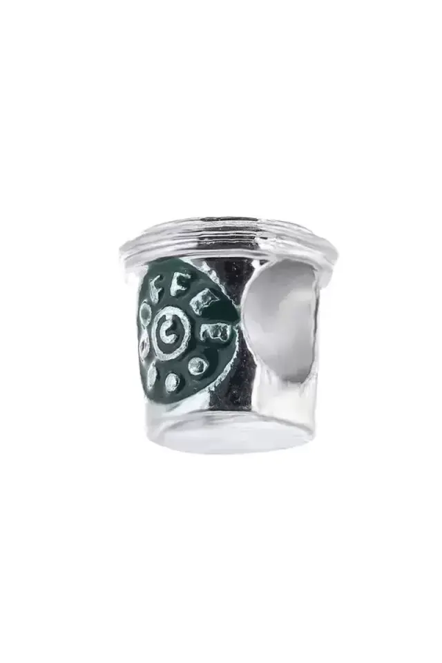 Bileklik ve Kolye için Star Coffe Gümüş Kaplama Charm